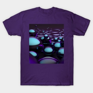 Purple and Aqua Bubbles T-Shirt